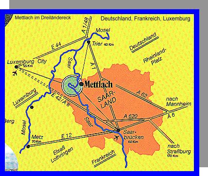 Karte Mettlach